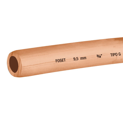 Rollo de 15 m de tubo flexible de cobre de 3/8', Foset CC-003F 48157 MM2