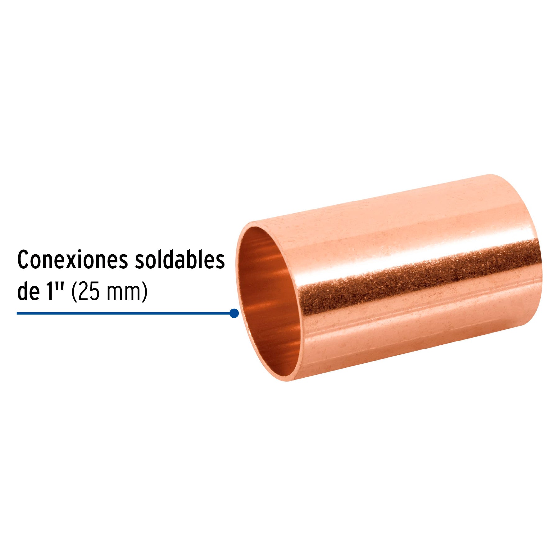 Cople de cobre de 1' sin ranura, Foset CC-203 41292 MM00