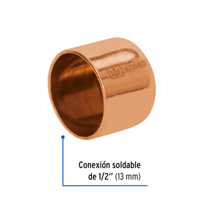 Tapón capa de cobre de 1/2', Foset Basic CC-361B 47640 MM1