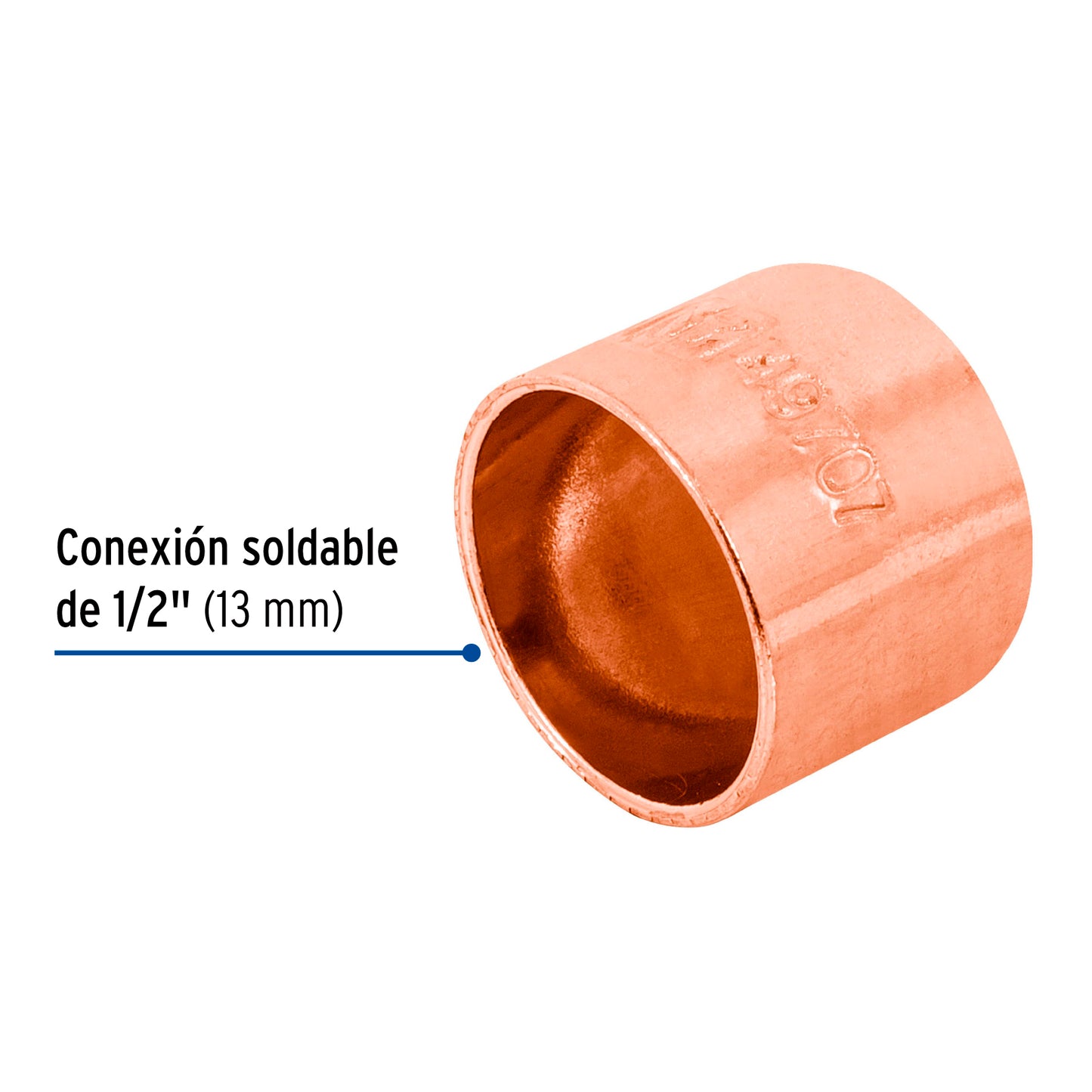 Tapón capa de cobre 1/2', Foset CC-361 49707 MM00