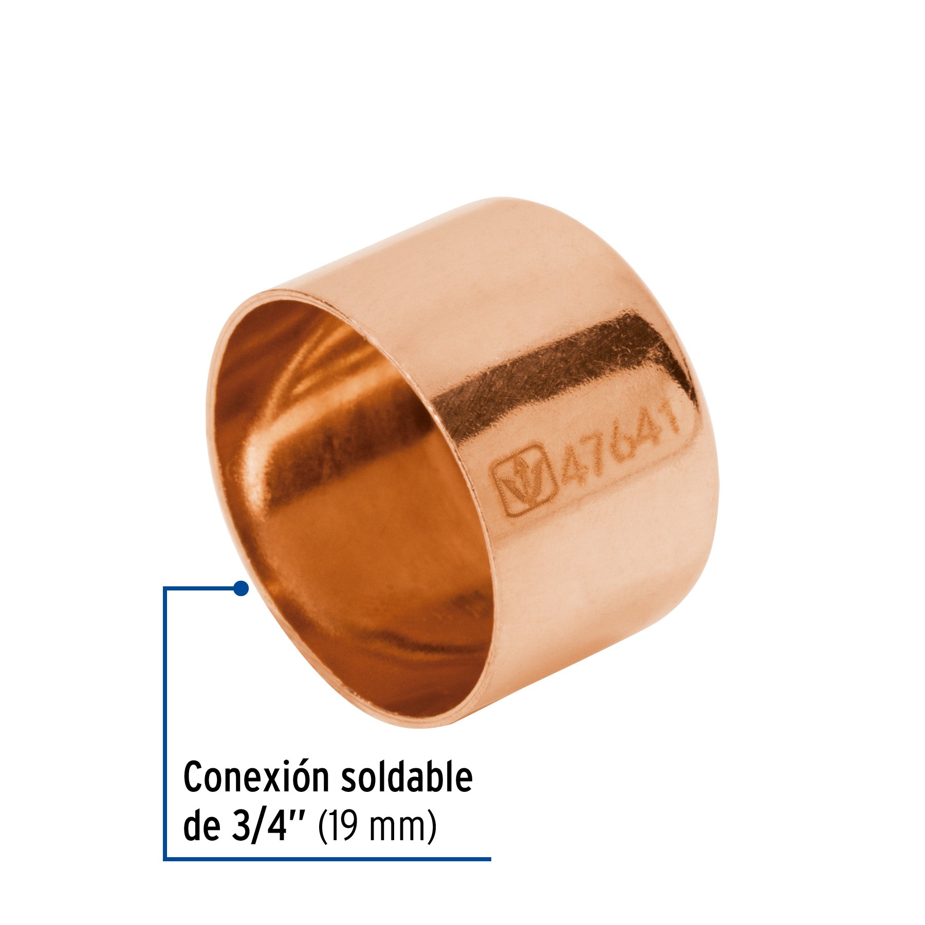 Tapón capa de cobre de 3/4', Foset Basic CC-362B 47641 MM1