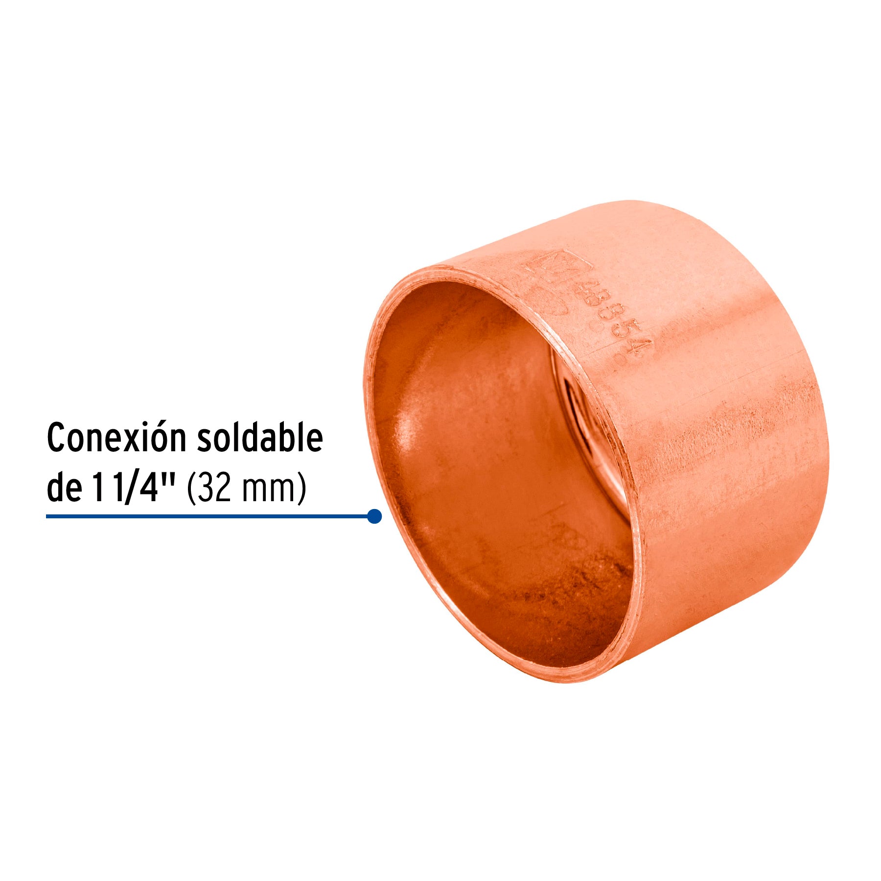 Tapón capa de cobre 1-1/4', Foset CC-364 48854 MM00