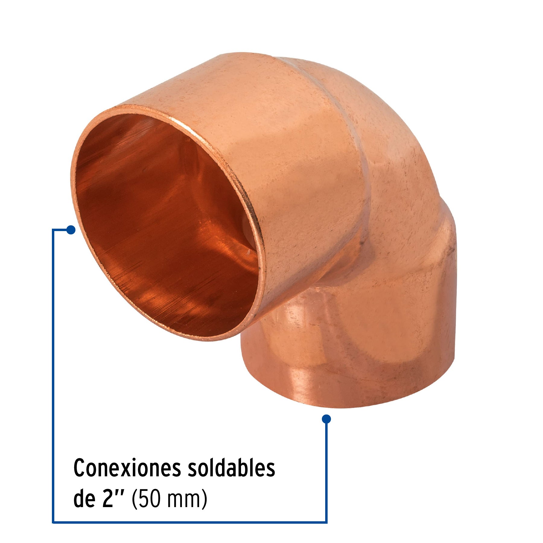 Codo 90° de cobre de 2', Foset CC-566 48859 MM00