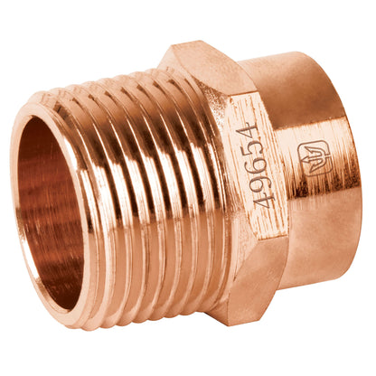 Conector de cobre, rosca exterior 3/4', Foset CC-612 49654 MM00