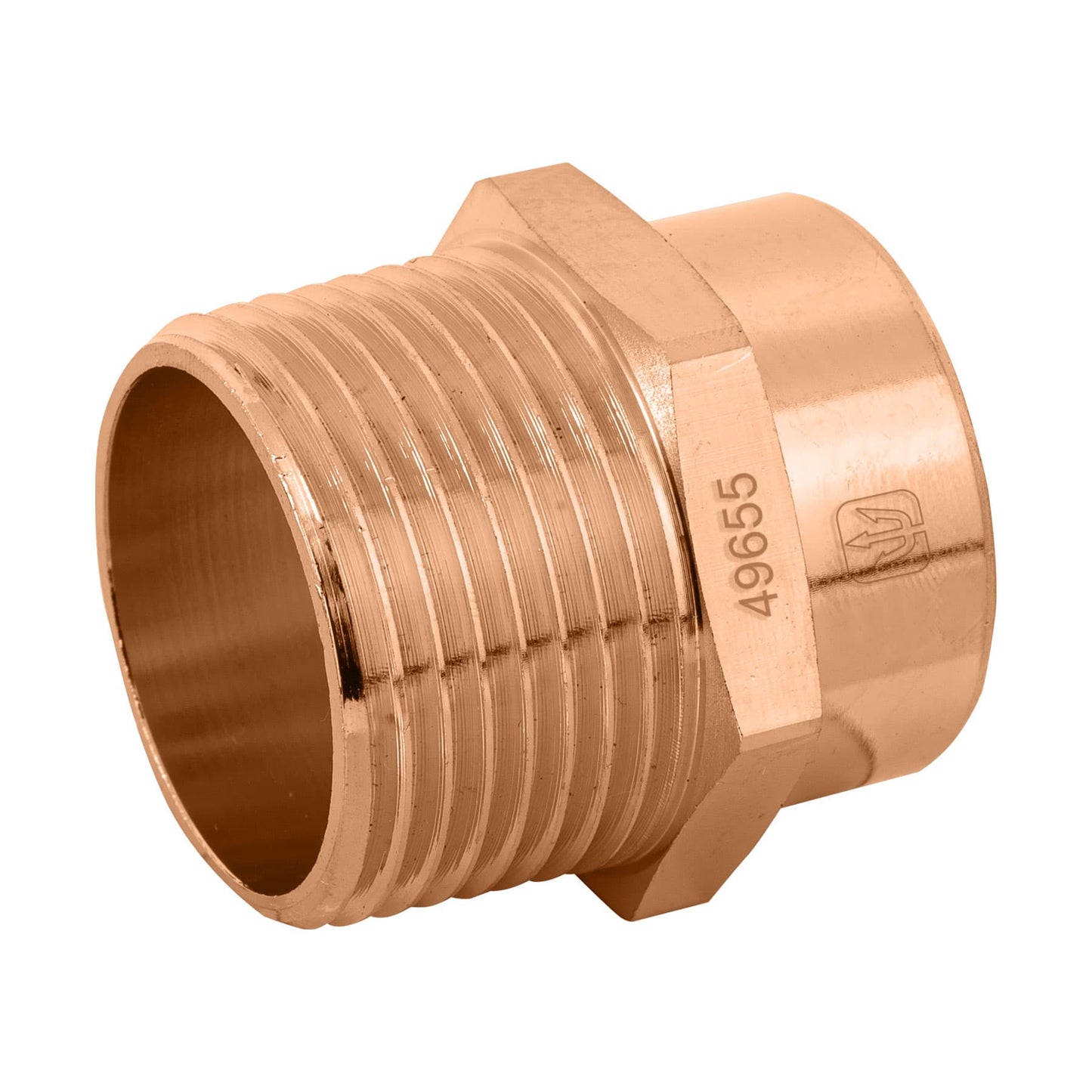 Conector de cobre, rosca exterior 1', Foset CC-613 49655 MM00