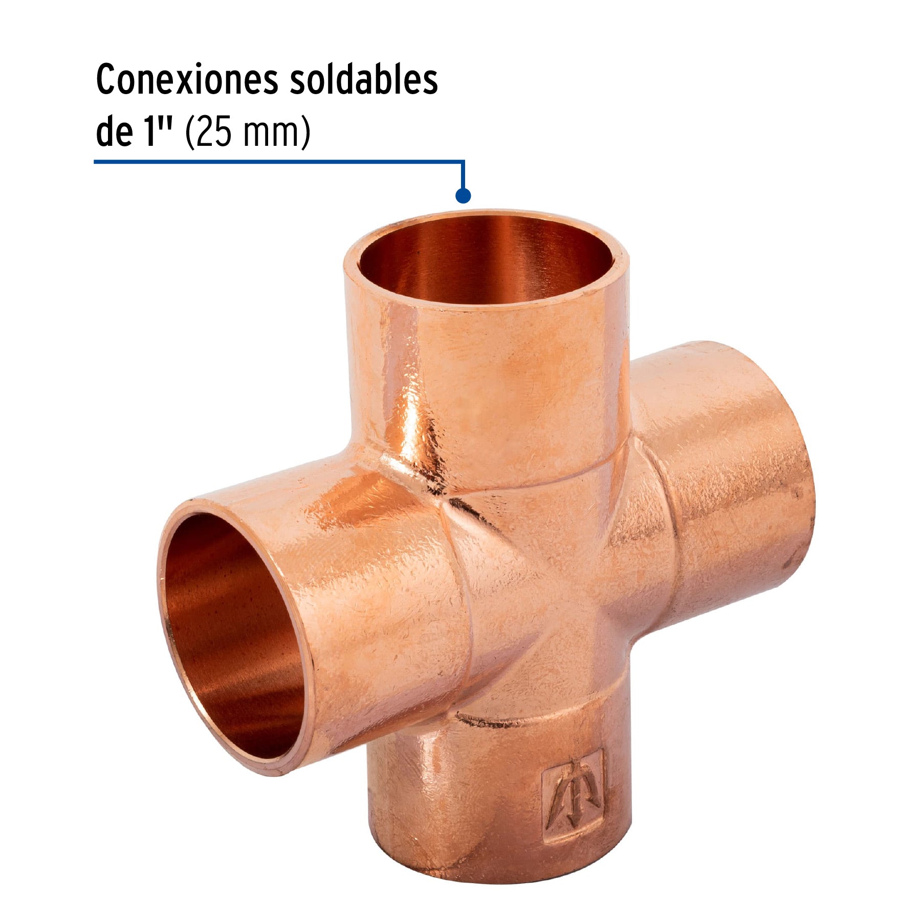 Cruz sencilla de cobre 1', Foset CC-773 48891 MM00