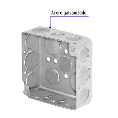 Caja cuadrada 4' x 4' reforzada, Volteck CCH-4X4C 46321 MM0