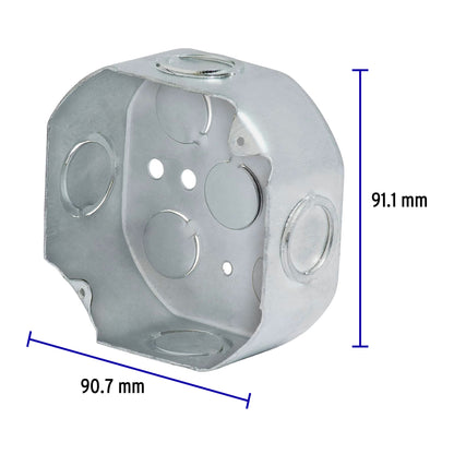 Caja octagonal 4' x 4' reforzada, Volteck CCH-4X4O 46322 MM0