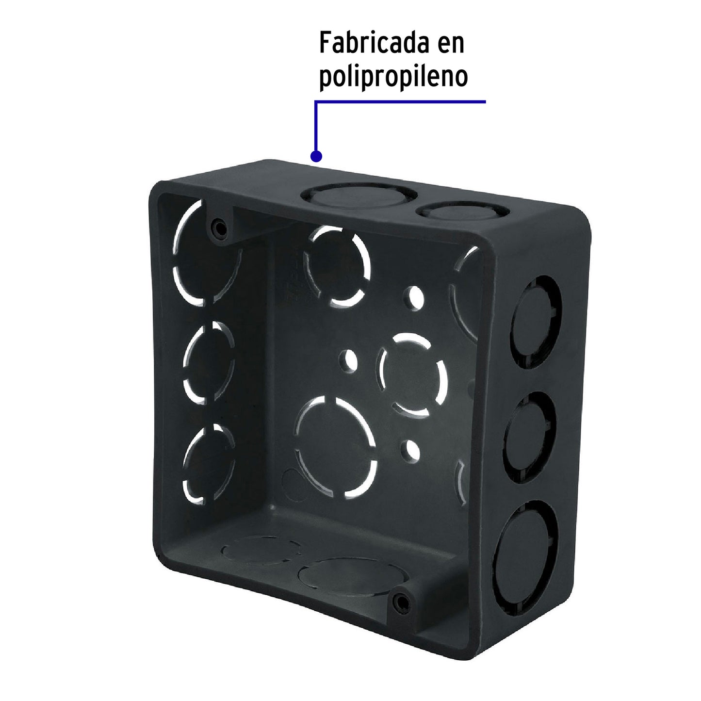 Caja cuadrada 4' x 4' plástica, Volteck CCH-4X4P 45004 MM0