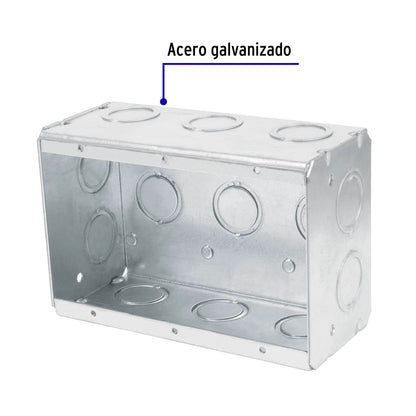 Caja triple 4' x 6' reforzada, Volteck CCH-4X6 47312 MM0