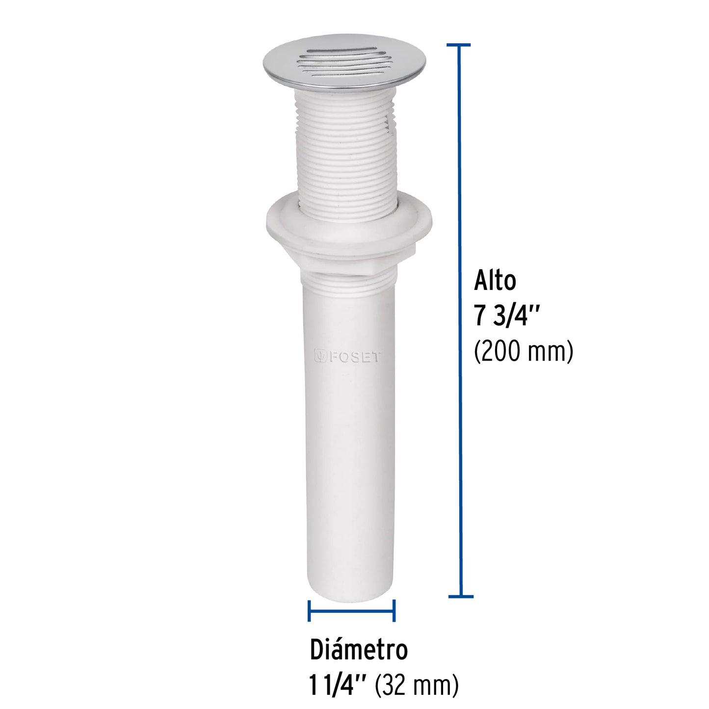 Contra para lavabo c/rebosadero, polipropileno, 1-1/4' CE-231 49333 MM00