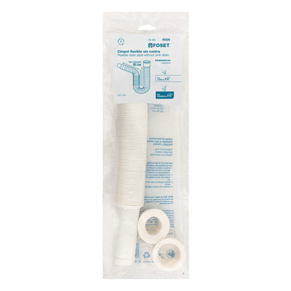 Céspol flexible, polietileno blanco, para lavabo y fregadero CE-232 49509 MM00