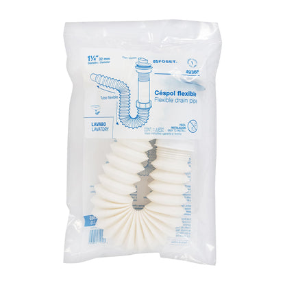 Céspol flexible 1-1/4', contra, polipropileno, para lavabo CE-235 49365 MM00