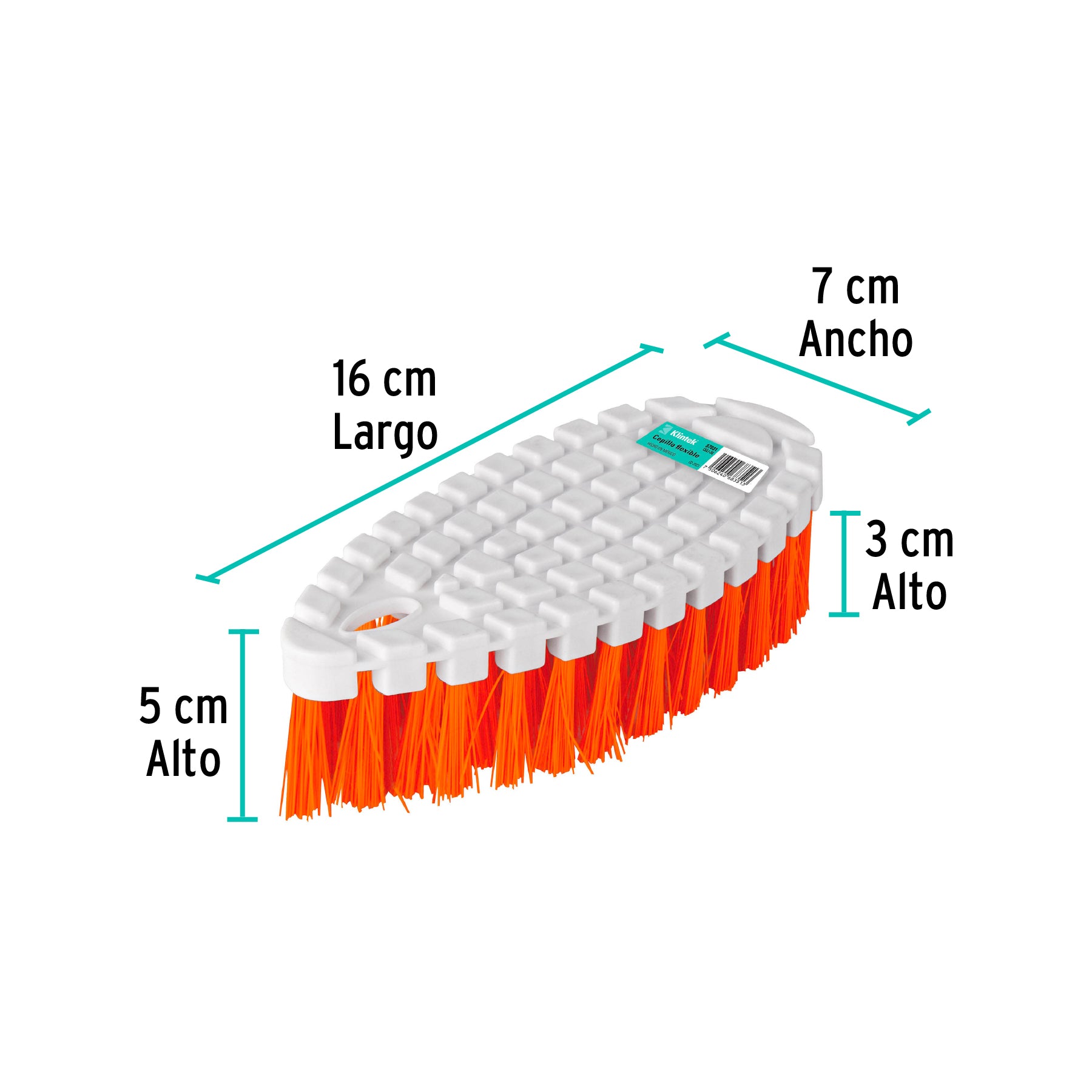 Cepillo flexible de plástico, Klintek CELI-55 57031 MM1