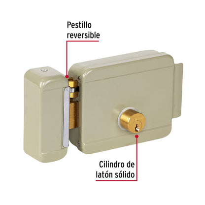 Cerradura electromecánica sin botón, izquierda, Hermex CEM-31I 47976 MM00