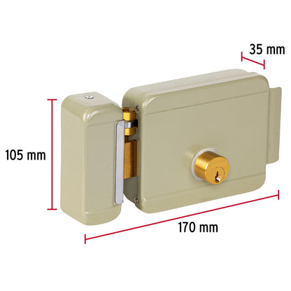 Cerradura electromecánica sin botón, izquierda, Hermex CEM-31I 47976 MM00