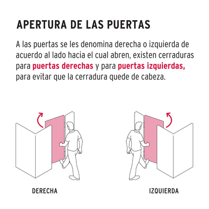 Cerradura electromecánica sin botón, izquierda, Hermex CEM-31I 47976 MM00