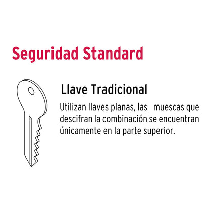 Cerrojo llave-llave cromo mate, llave tradicional, Hermex CERO-32P 23611 MM0