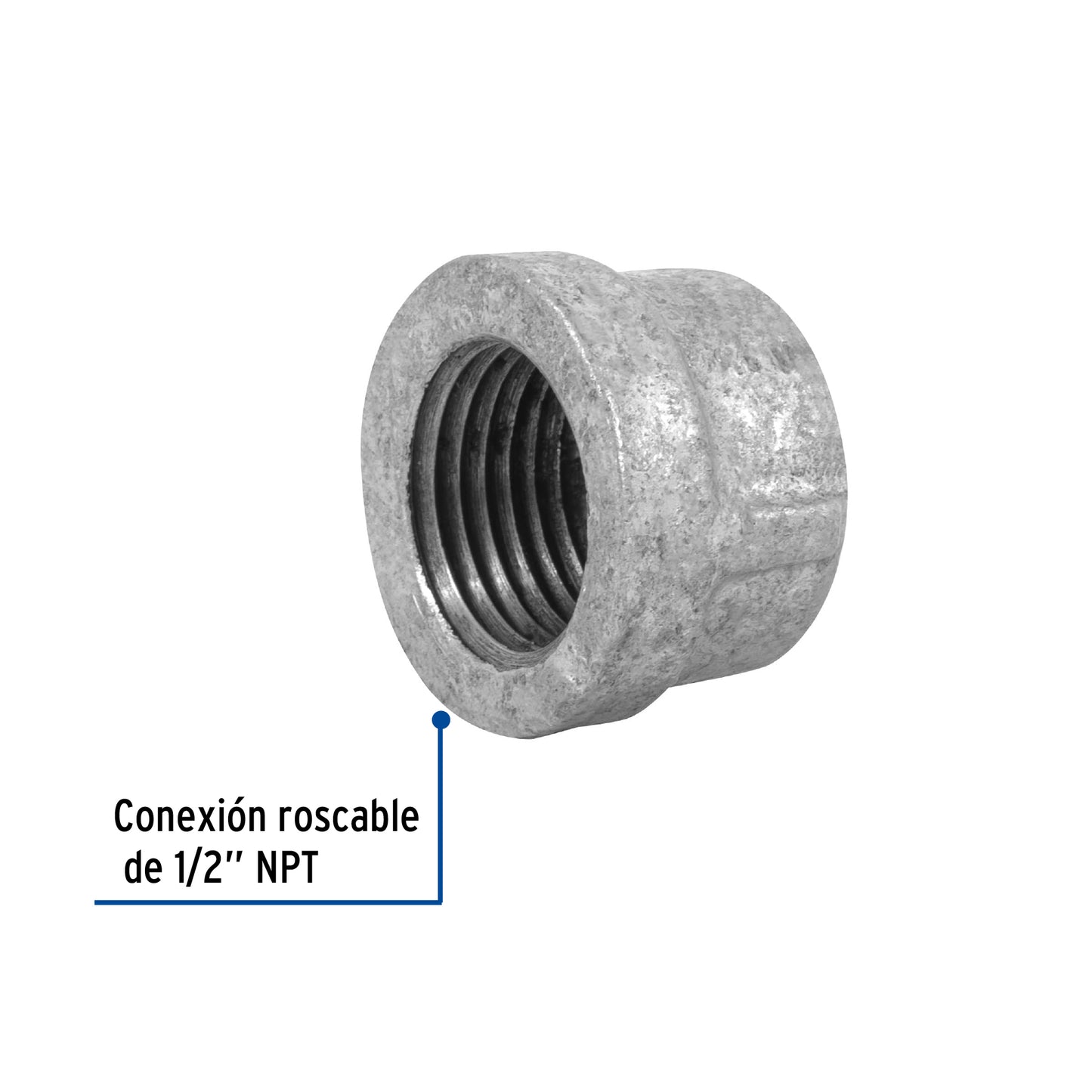 Tapón hembra 1/2' de acero galvanizado, Foset CG-301 47491 MM00