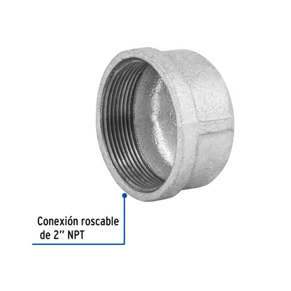 Tapón hembra 2' de acero galvanizado, Foset CG-306 48788 MM00