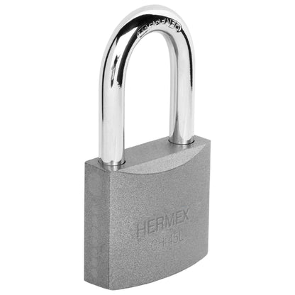 Candado de hierro 45 mm gancho largo en caja, Hermex CH-45L 43324 MM0