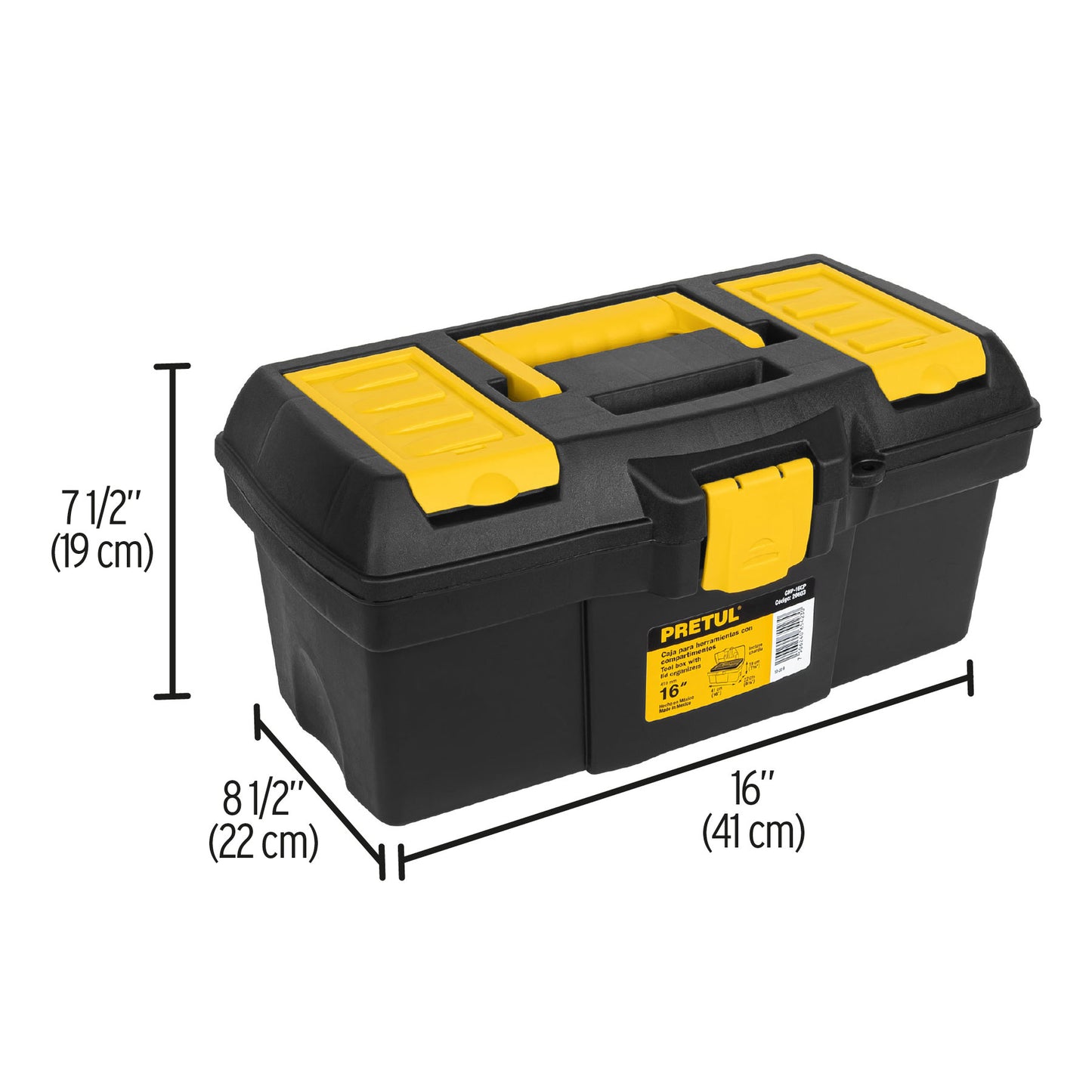 Caja para herramienta de 16' con compartimentos, Pretul CHP-16CP 20603 MM00