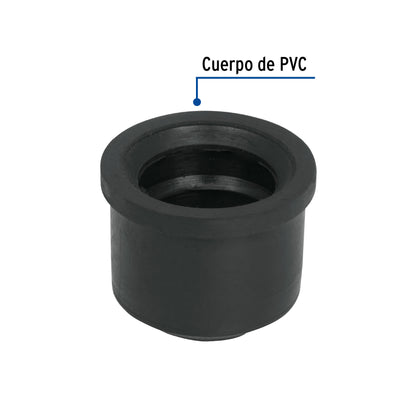 Chupón de PVC, 1-1/2' x 1-1/4', Foset CHU-4032 49625 MM00