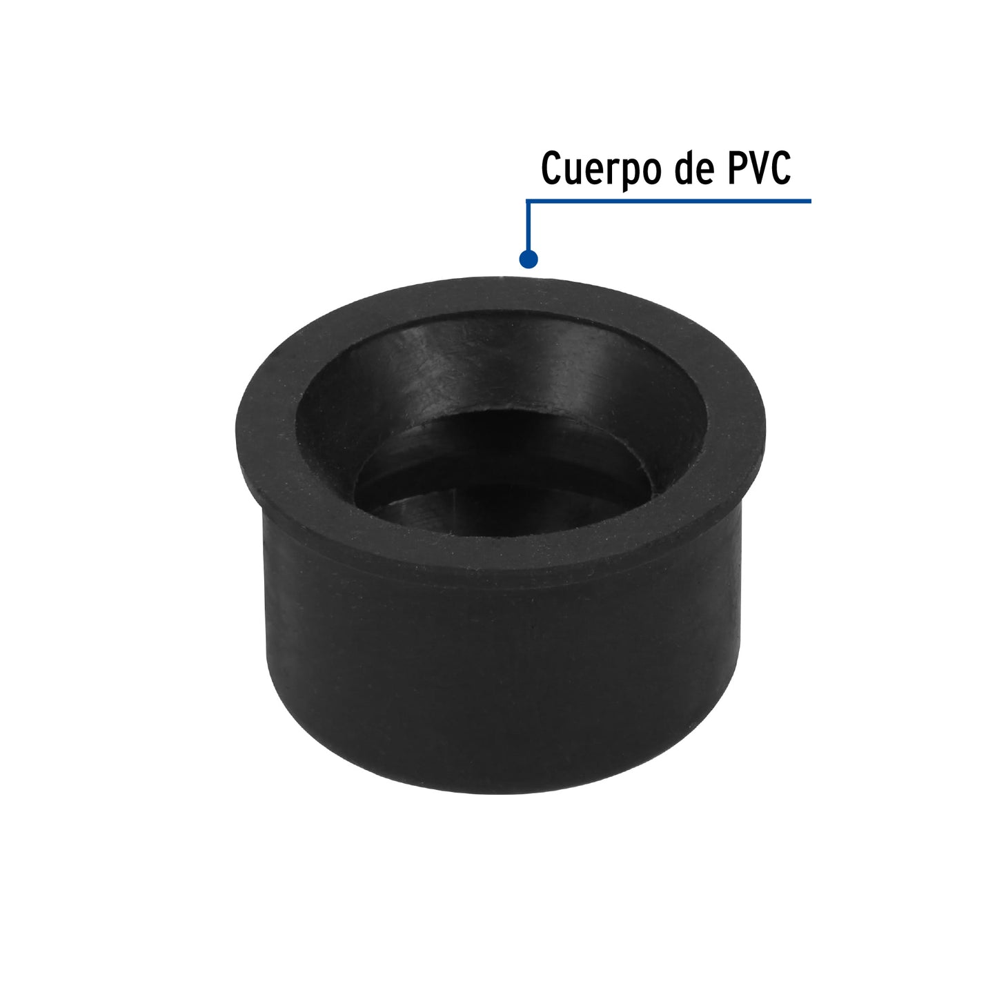 Chupón de PVC, 2' x 1-1/2', Foset CHU-5040 49627 MM00