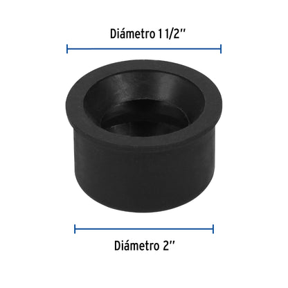 Chupón de PVC, 2' x 1-1/2', Foset CHU-5040 49627 MM00