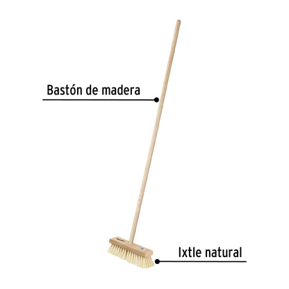 Cepillo para impermeabilizar con cerdas de ixtle, mango 48' CIM-28P 28002 MM00