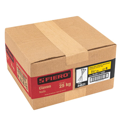 Kilo de clavo para concreto 1-1/2' galvanizado, caja 25 kg CLCG-1-1/2G 44831 MM0