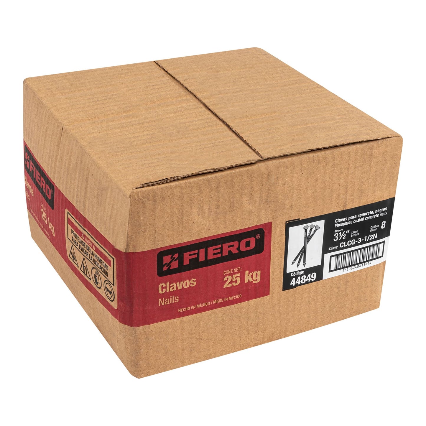 Kilo de clavo para concreto 3-1/2' negro, caja de 25 kg CLCG-3-1/2N 44849 MM0