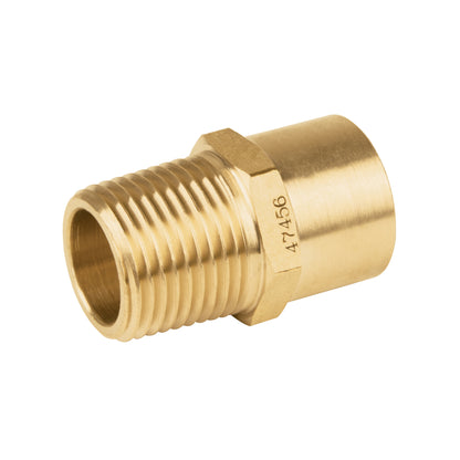 Conector NPT soldable de latón, 1/2' X 3/8', Foset CLG-656 47456 MM1