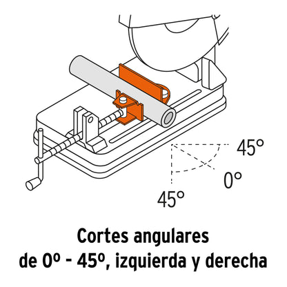 Tronzadora / cortadora de metales 14', mango en 'D', 2200 W CM-14N 11723 MM1