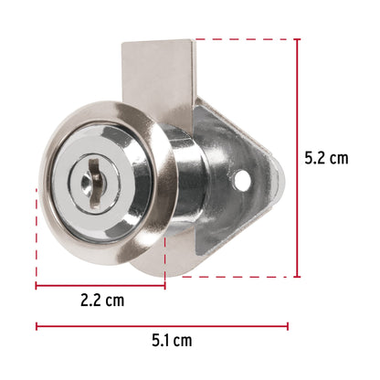 Cerradura para mueble, modelo 21, cromo, Hermex Basic CM-21C-P 23506 MM0