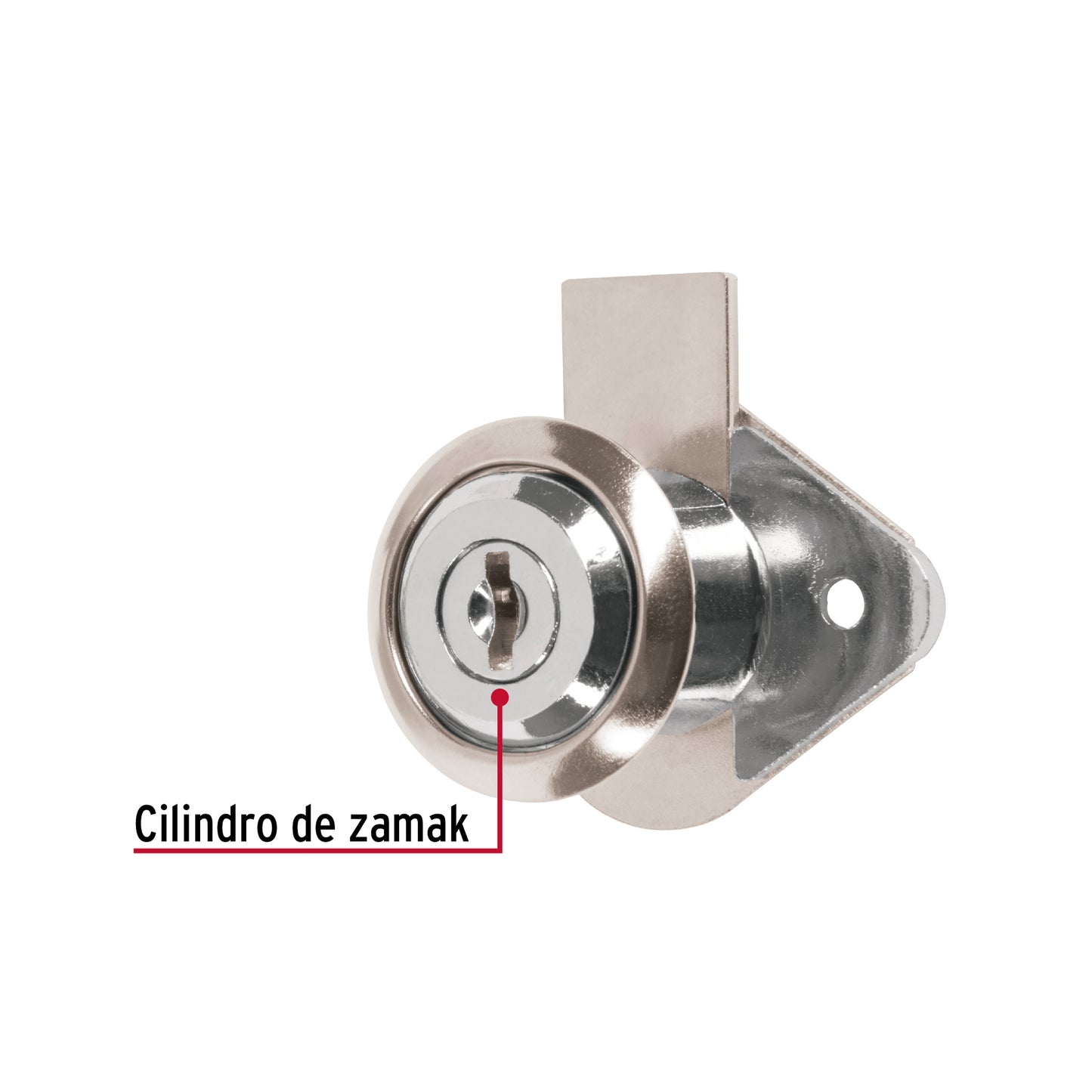 Cerradura para mueble, modelo 21, cromo, Hermex Basic CM-21C-P 23506 MM0