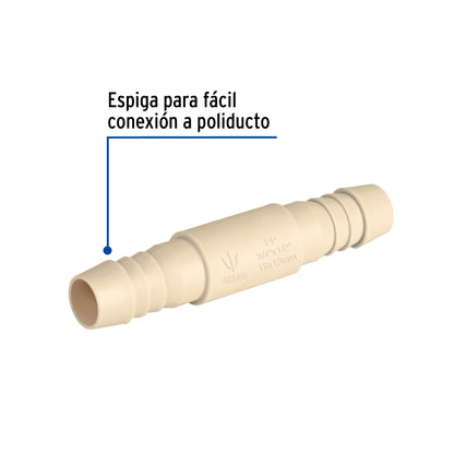 Cople reducido inserción de 3/4' x 1/2' de polipropileno CM-221 48556 MM00