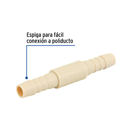 Cople inserción de 3/8' de polipropileno, Foset CM-261 48552 MM00