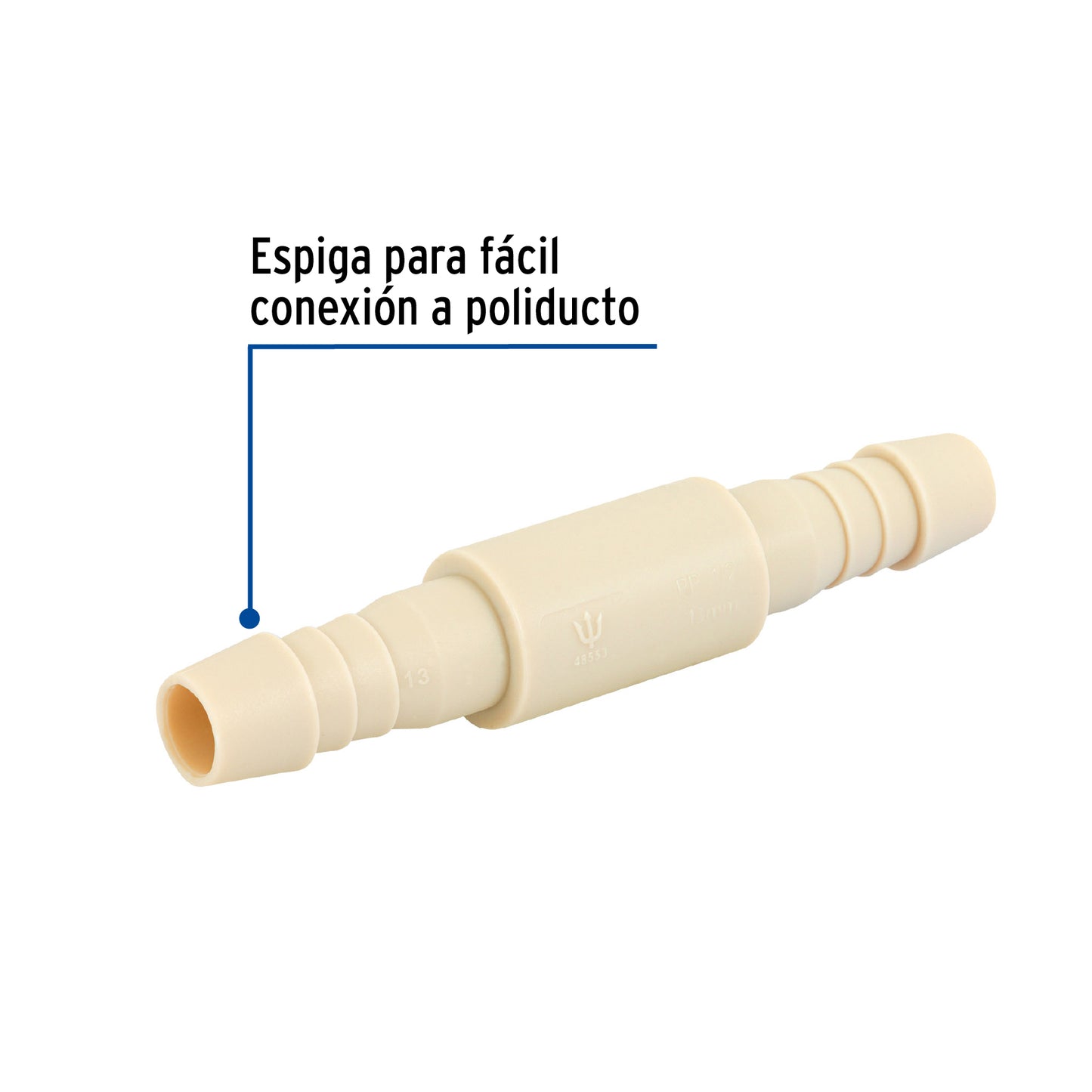 Cople inserción de 1/2' de polipropileno, Foset CM-262 48553 MM00