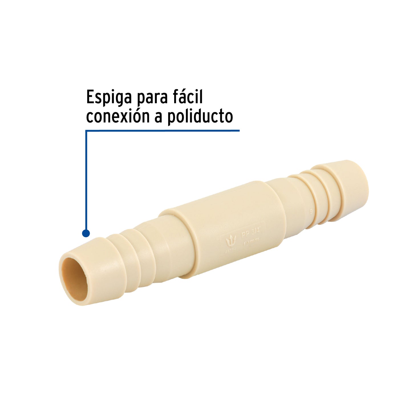 Cople inserción de 3/4' de polipropileno, Foset CM-263 48554 MM00