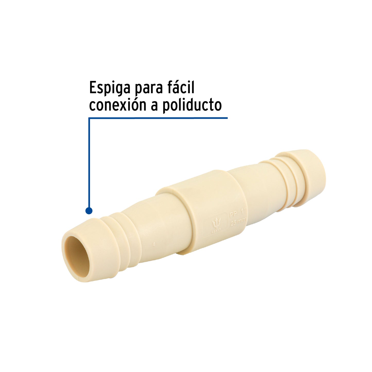 Cople inserción de 1' de polipropileno, Foset CM-264 48555 MM00