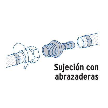 Adaptador inserción rosca exterior de 1/2' x 1/2', Foset CM-612 48574 MM00