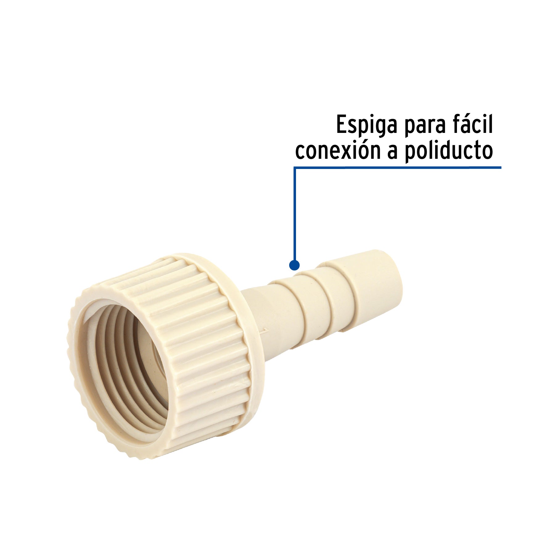 Adaptador hembra movible de polipropileno 3/4' x 3/8', Foset CM-630 48577 MM00