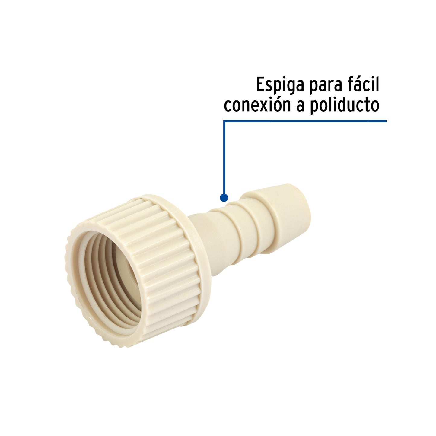 Adaptador hembra movible de polipropileno 3/4' x 1/2', Foset CM-631 48578 MM00