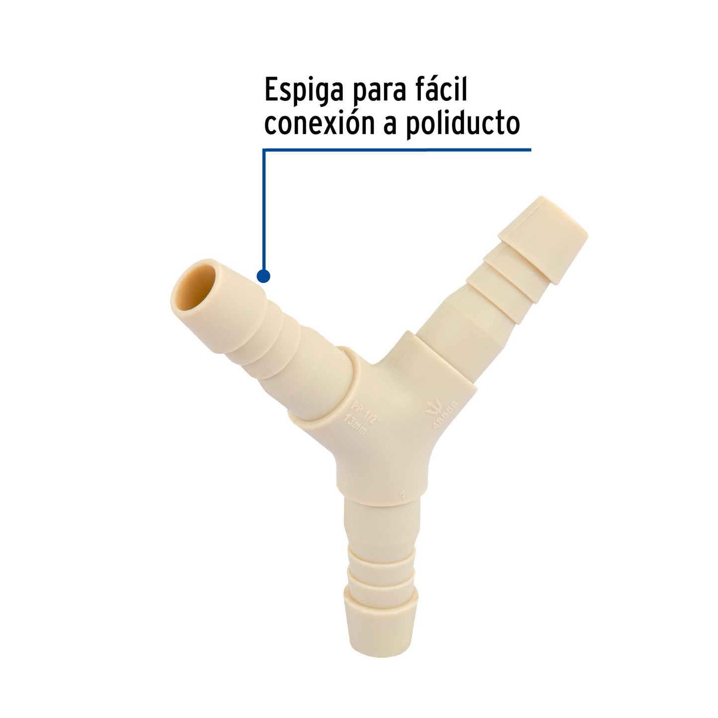 Yee inserción 1/2' de polipropileno, Foset CM-772 48558 MM00