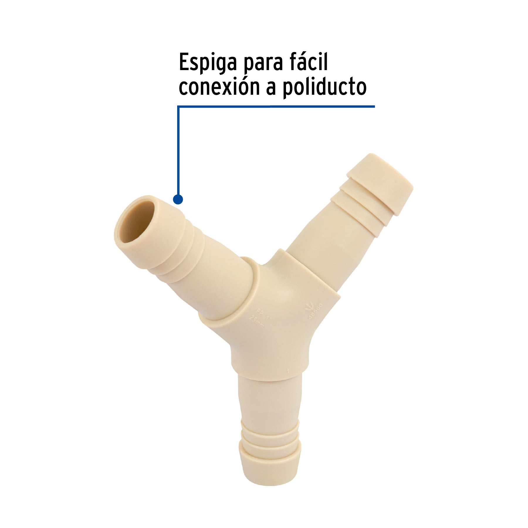 Yee inserción 1' de polipropileno, Foset CM-774 48560 MM00