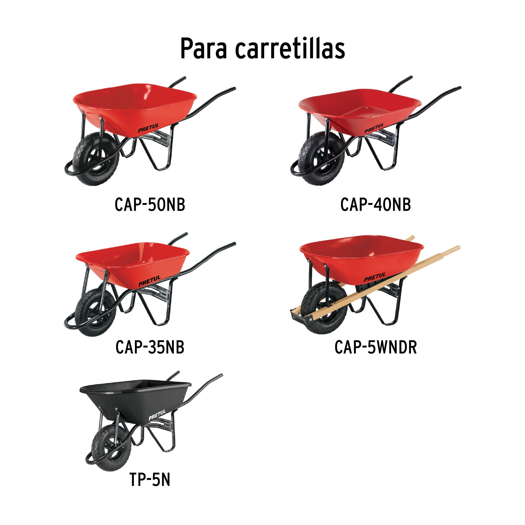 Cámara para llanta de carretilla, 14', Pretul CM-P-15 24098 MM0