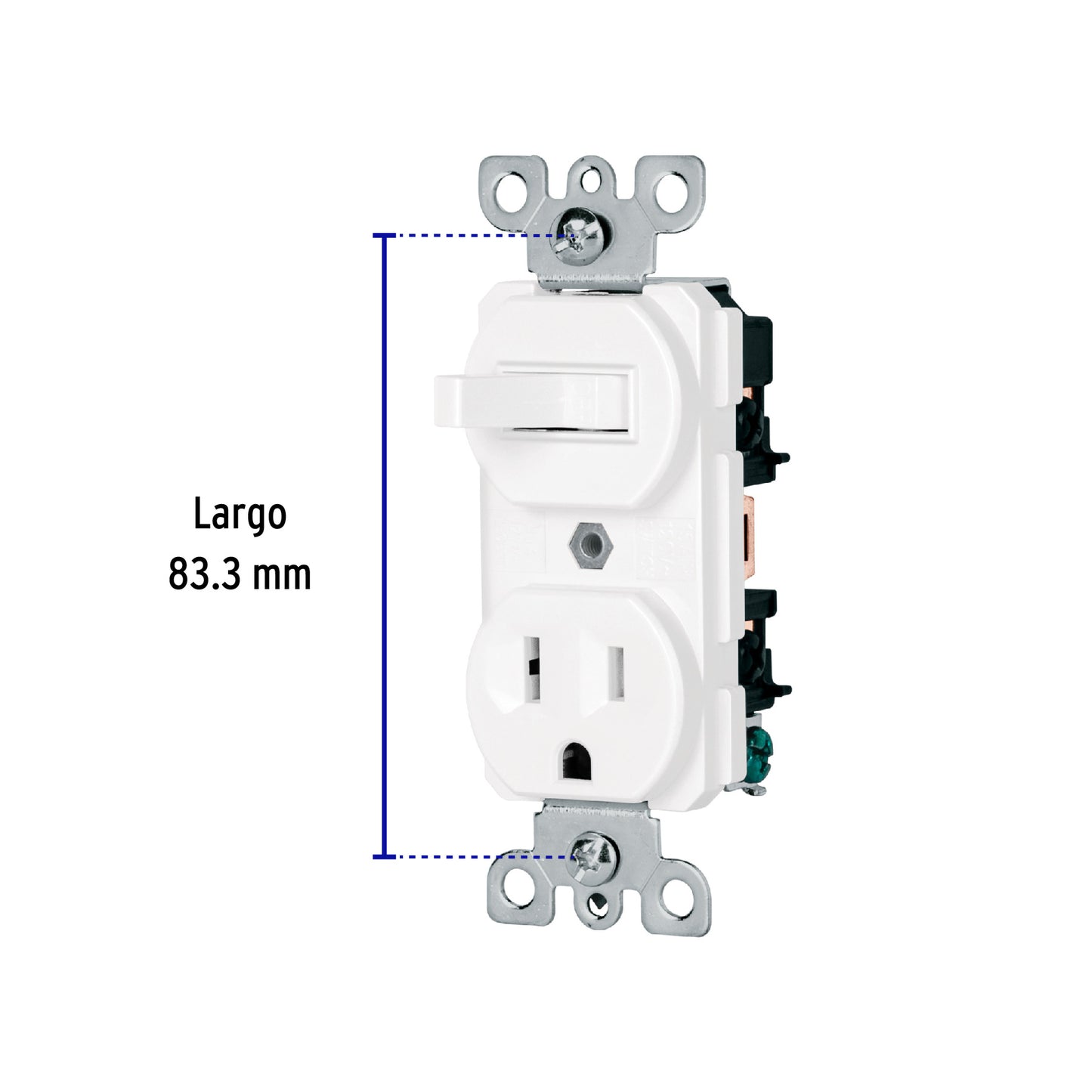 Interruptor de palanca con contacto, Standard, blanco COAP-SB 47728 MM0