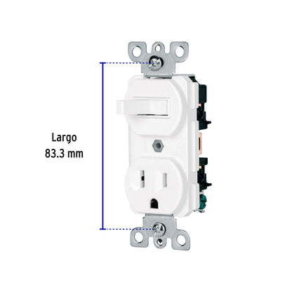 Interruptor de palanca con contacto, Standard, blanco COAP-SB 47728 MM0