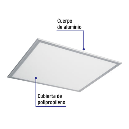 Panel delgado colgante de LED 45 W 60 x 60 cm luz de día COL-400L 48549 MM0